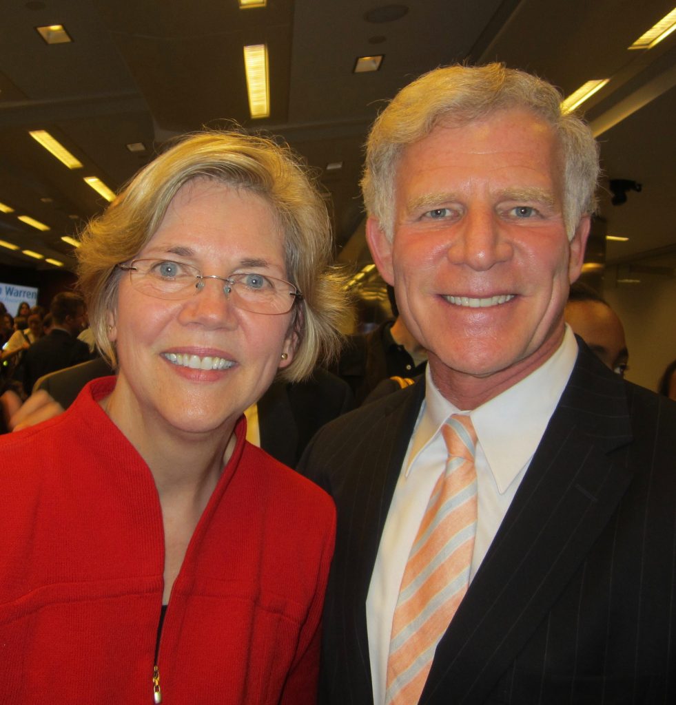 Senator Elizabeth Warren and Gil discuss the Berkshires in Western MA, where Gil was born.